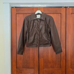 Brown Pleather Jacket